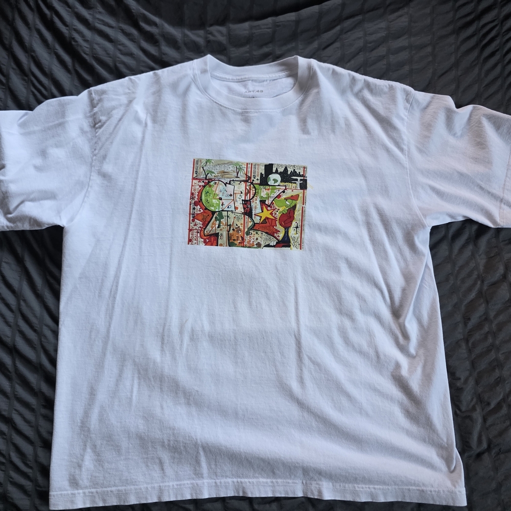 White Graphic Tee